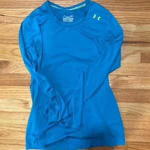 Under Armour teal long sleeve shirt. Size small.